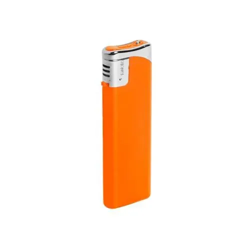 Encendedor a gas eléctrico recargable con protección infantil ref 9943 - Naranja