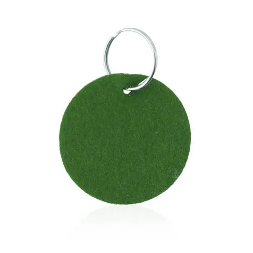 Llavero circular de fieltro suave en vivos colores ref 4131
