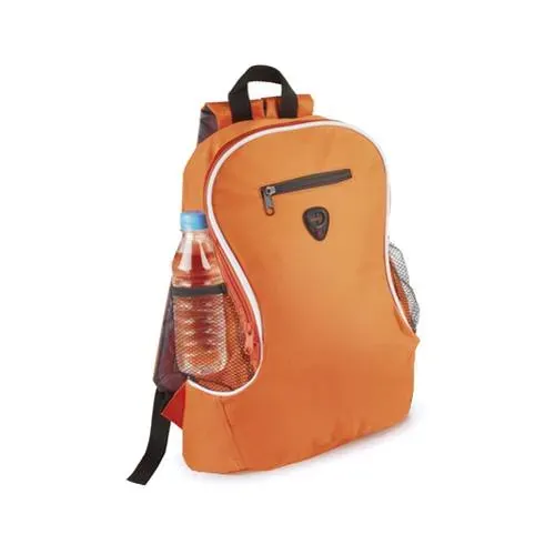 Mochila poliéster 600D con cintas acolchadas ref 4057 - Naranja