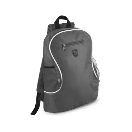 Mochila poliéster 600D con cintas acolchadas ref 4057 - Negro