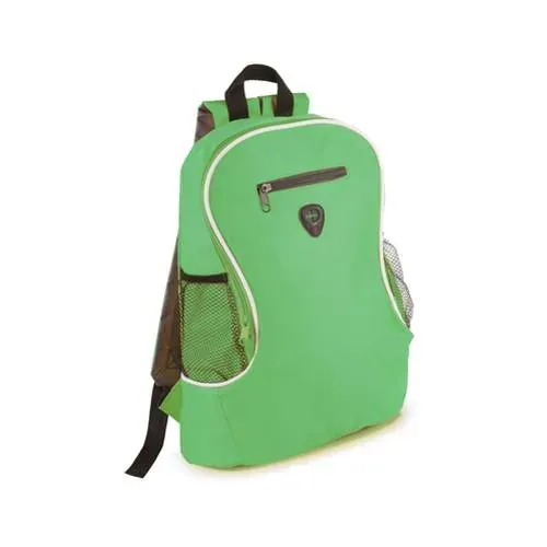 Mochila poliéster 600D con cintas acolchadas ref 4057 - Verde