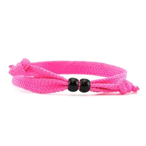 Pulsera ajustable en poliéster con nudo y accesorio ref 4123 - 01