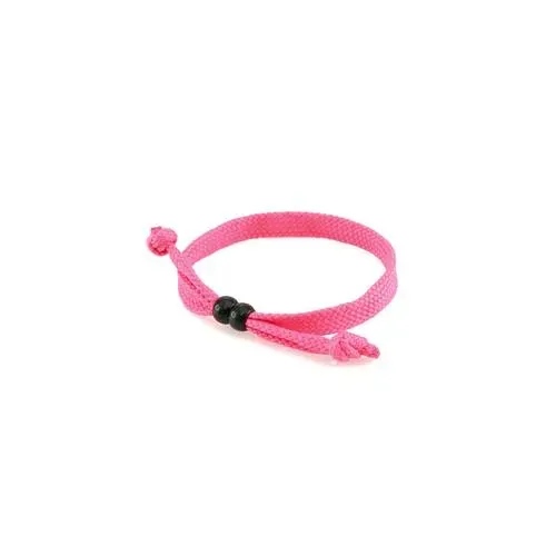 Pulsera ajustable en poliéster con nudo y accesorio ref 4123 - 02