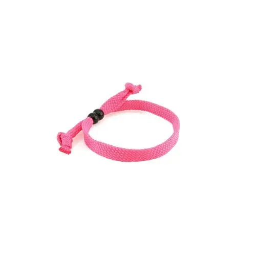 Pulsera ajustable en poliéster con nudo y accesorio ref 4123 - 03