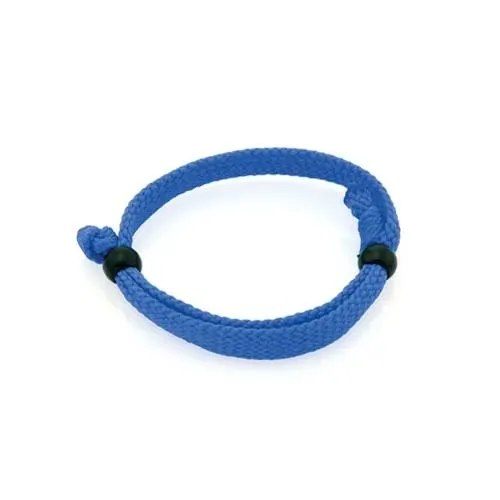 Pulsera ajustable en poliéster con nudo y accesorio ref 4123 - Azul