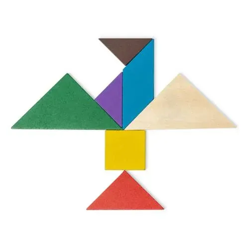 Puzzle de madera multicolor para despertar el ingenio ref 3704 - 02