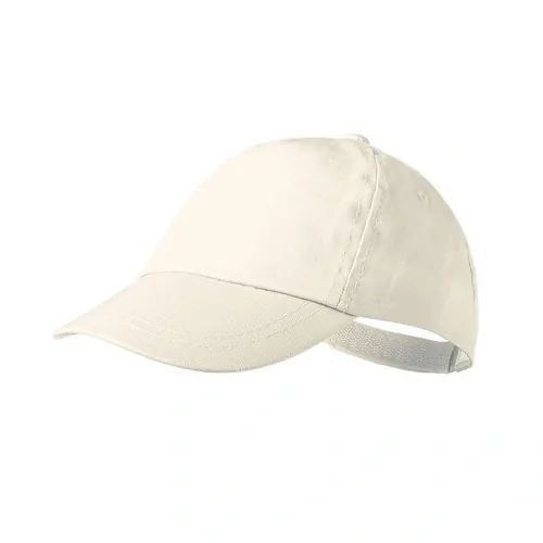 Gorra para niño de 5 paneles con cierre ajustable ref 3329 - Natural