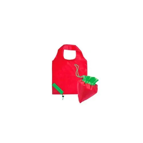 Bolsa plegable de frutas coloridas con cordón ref 3365 - Fresa