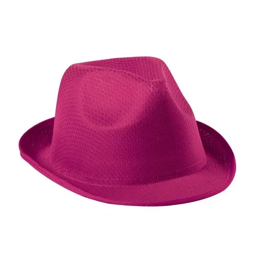 Sombrero de poliéster con cómoda cinta interior ref 3575 - Fucsia