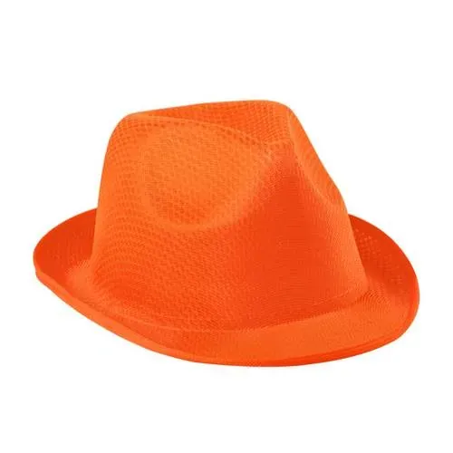 Sombrero de poliéster con cómoda cinta interior ref 3575 - Naranja
