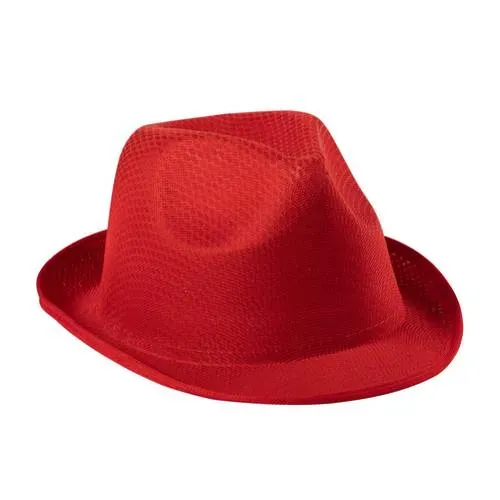Sombrero de poliéster con cómoda cinta interior ref 3575 - Rojo