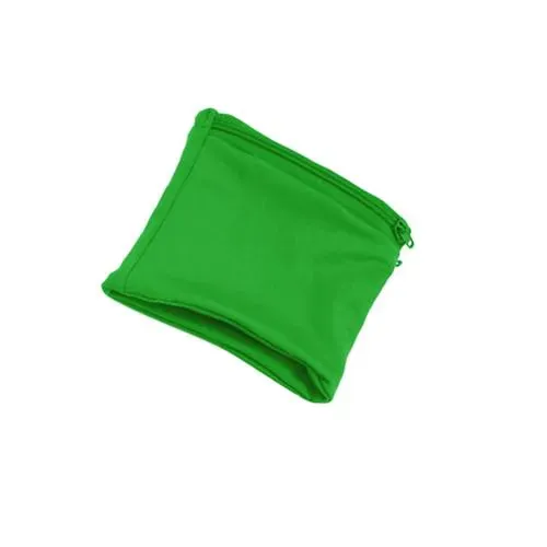 Muñequera de microfibra con bolsillo de cremallera ref 3618 - Verde