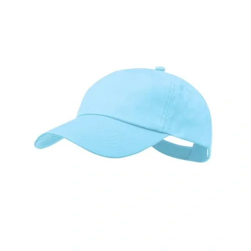 Gorra de 5 paneles con cierre ajustable de velcro ref 8072 - Azul Pastel