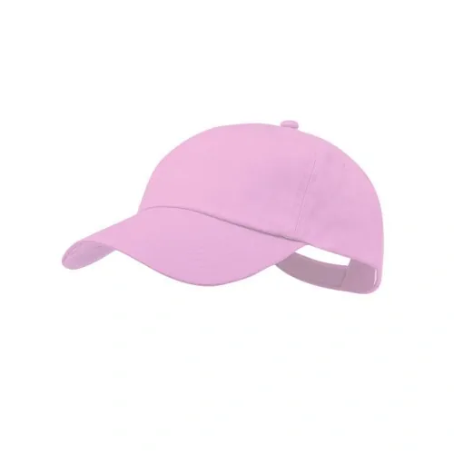 Gorra de 5 paneles con cierre ajustable de velcro ref 8072 - Rosa Pastel