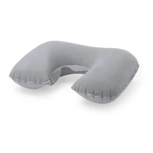 Almohadilla inflable para cuello de suave antelina ref 8772 - Gris