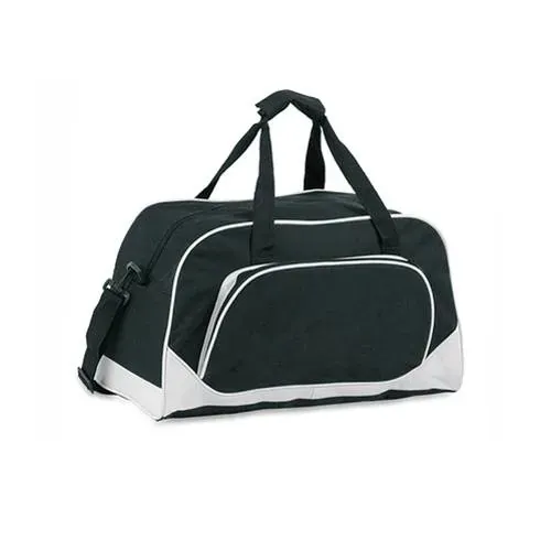 Bolso multiusos bicolor con cierre de cremallera ref 9146 - Negro