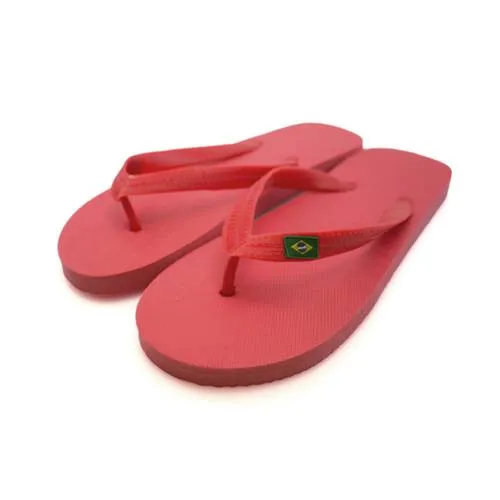 Chanclas EVA con tira de PVC y banderita brasileira ref 9343