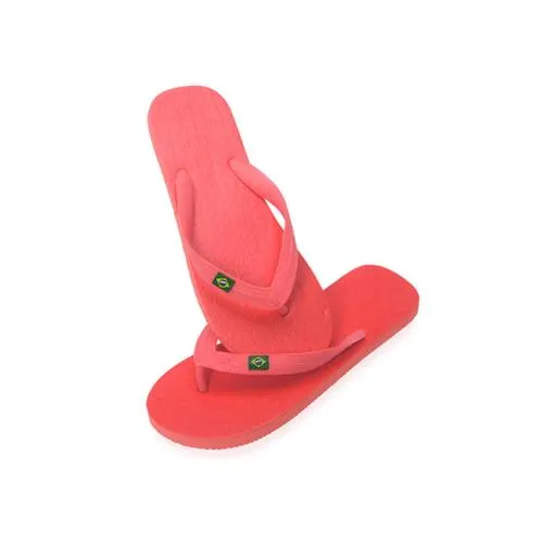 Chanclas EVA con tira de PVC y banderita brasileira ref 9343