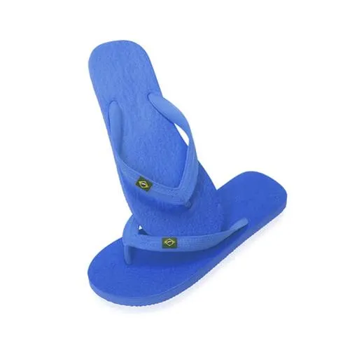 Chanclas EVA con tira de PVC y banderita brasileira ref 9343