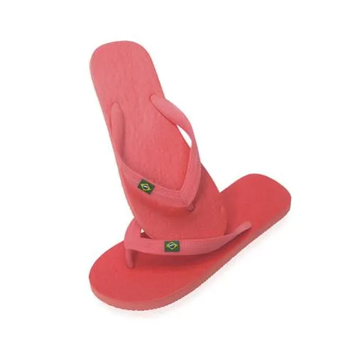 Chanclas EVA con tira de PVC y banderita brasileira ref 9343