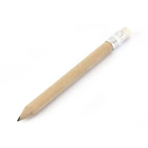 Minilápiz de madera con goma de borrar punta afilada ref 9607