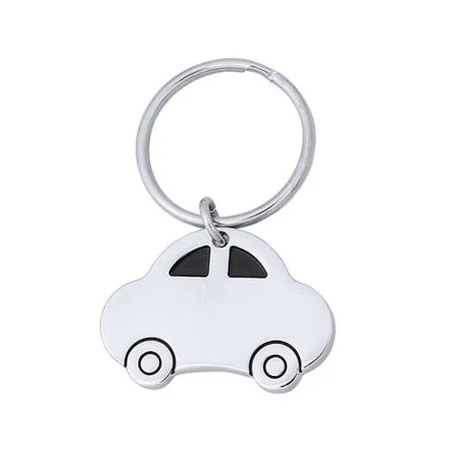 Llavero metálico coche diseño divertido marcaje láser ref 9642