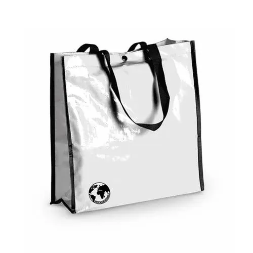 Bolsa biodegradable resistente con asas largas ref 9771 - Blanco