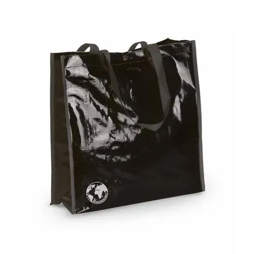 Bolsa biodegradable resistente con asas largas ref 9771 - Negro