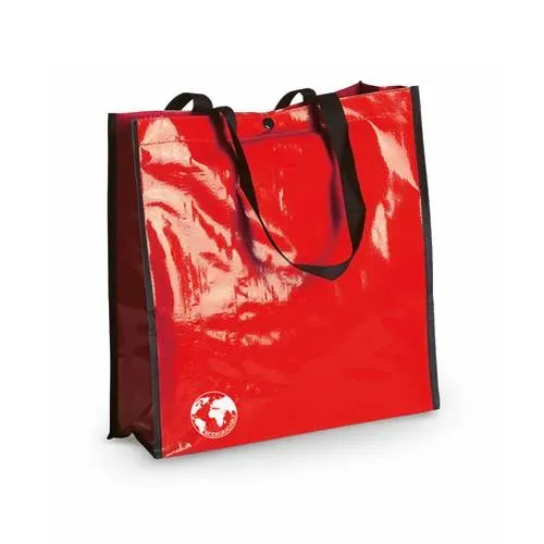 Bolsa biodegradable resistente con asas largas ref 9771 - Rojo
