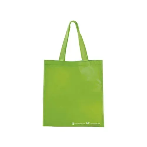 Bolsa PET reciclado con asas largas y resistentes ref 9848 - Verde