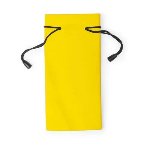 Funda limpiadora para gafas con cordones autocierre ref 9994 - Amarillo