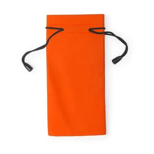 Funda limpiadora para gafas con cordones autocierre ref 9994 - Naranja