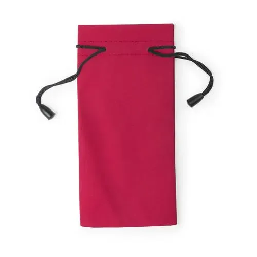 Funda limpiadora para gafas con cordones autocierre ref 9994 - Rojo