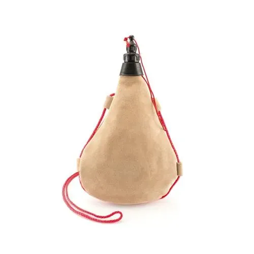 Bota de vino de 1l en piel de serraje con tapón seguro ref 2233 - 00