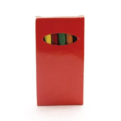 Set de 6 lápices de colores brillantes en caja ref 9830