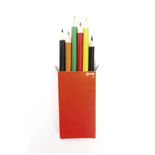 Set de 6 lápices de colores brillantes en caja ref 9830