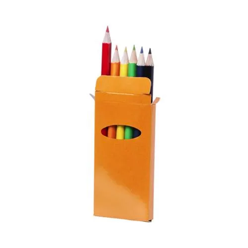 Set de 6 lápices de colores brillantes en caja ref 9830