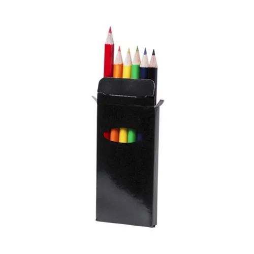 Set de 6 lápices de colores brillantes en caja ref 9830