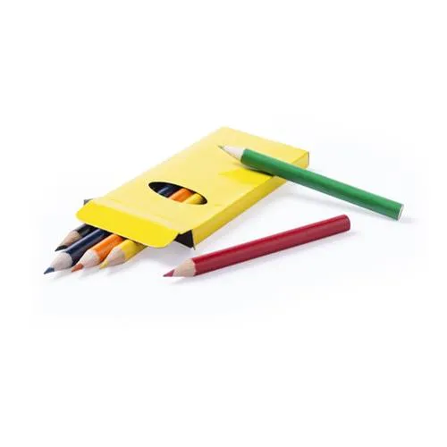 Set de 6 lápices de colores brillantes en caja ref 9830