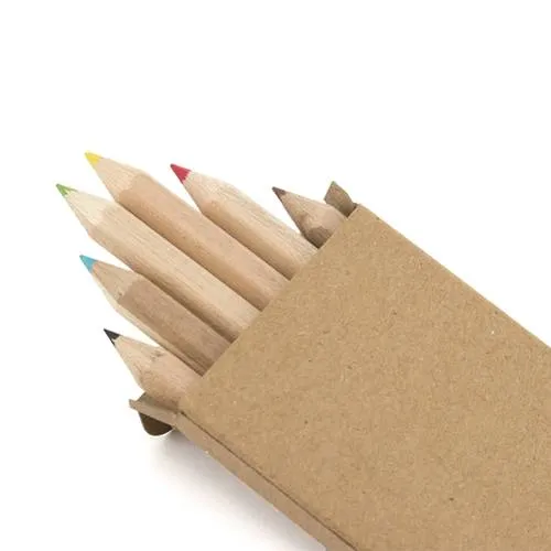 Set de 6 lápices de madera con minas de colores ref 8585