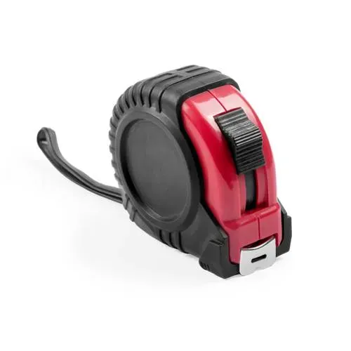 Flexómetro 3 metros con freno y clip incluido ref 3020 - Rojo