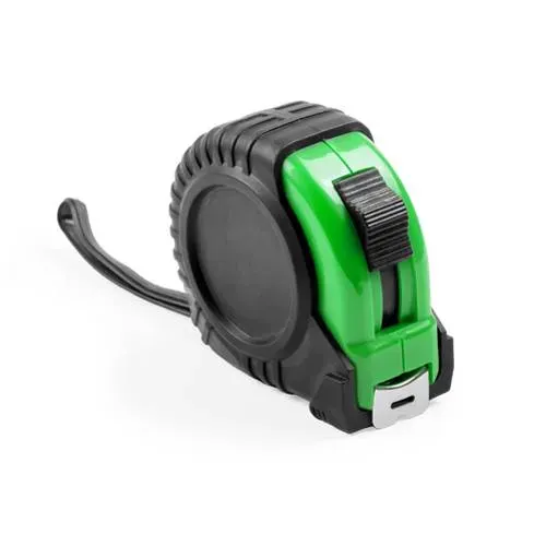 Flexómetro 3 metros con freno y clip incluido ref 3020 - Verde