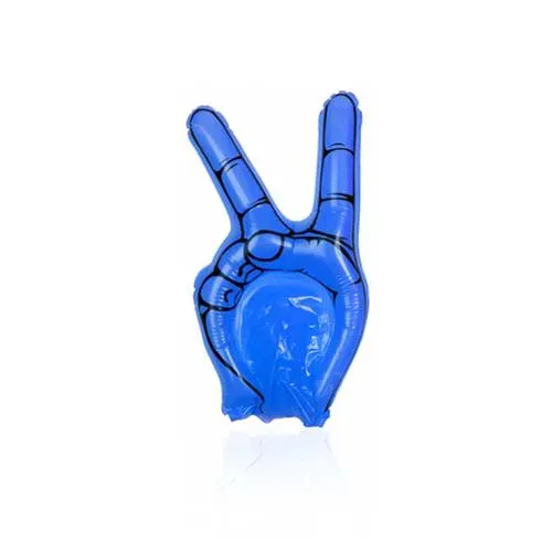 Mano de Animación Victoria Reutilizable con Válvula Inflado ref 9664 - Azul