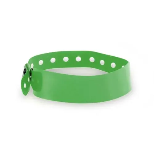 Pulsera de PVC ajustable con cierre de seguridad ref 9096 - Verde