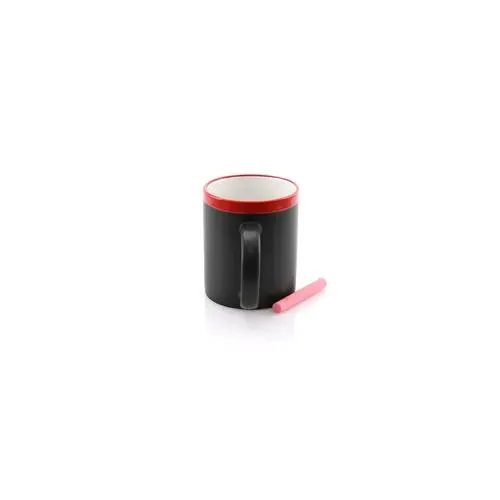 Taza de cerámica negra para pintar con tiza incluida ref 3272 - 03
