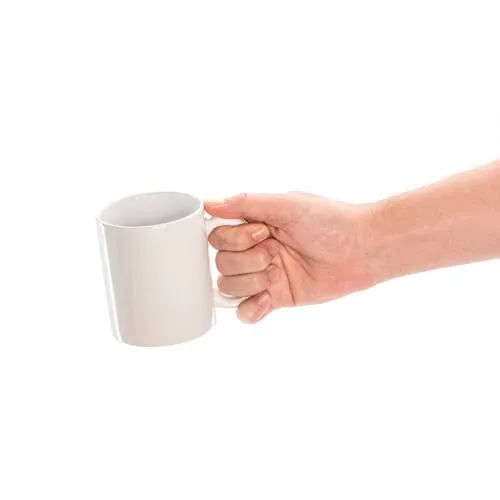 Taza de cerámica blanca de 370ml ideal para regalos ref 3144