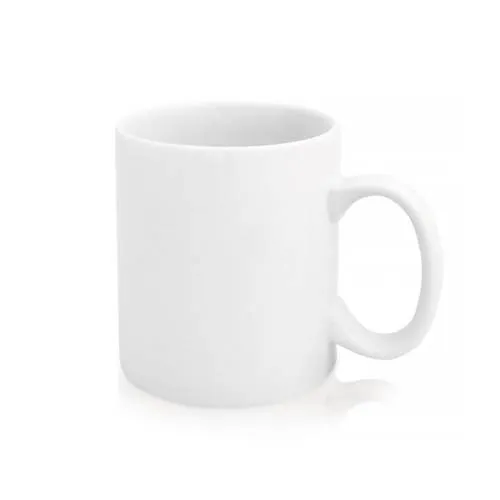 Taza de cerámica blanca de 370ml ideal para regalos ref 3144