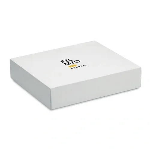 Manta waffle de algodón ligero en caja de regalo ref MO2049 - Printed Beig