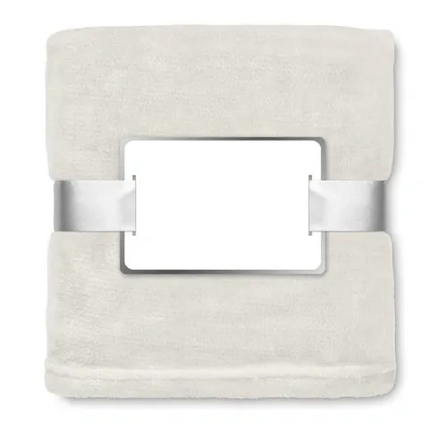 Manta de vellón de franela suave y personalizable ref MO9088 - Back Beig