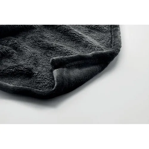 Manta de vellón RPET de 280 gr/m² con cinta imprimible ref MO6804 - Item Detail Picture Negro